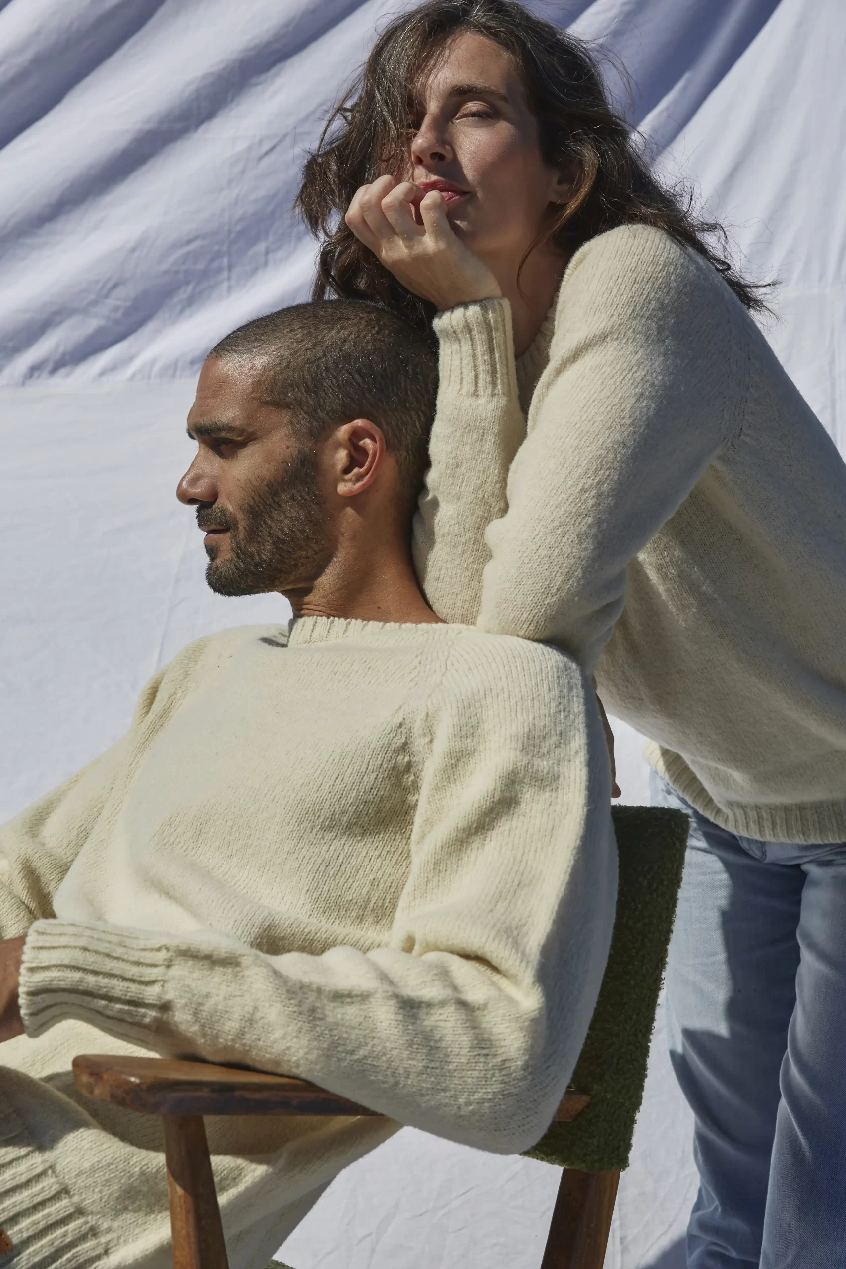 Pull en laine col rond