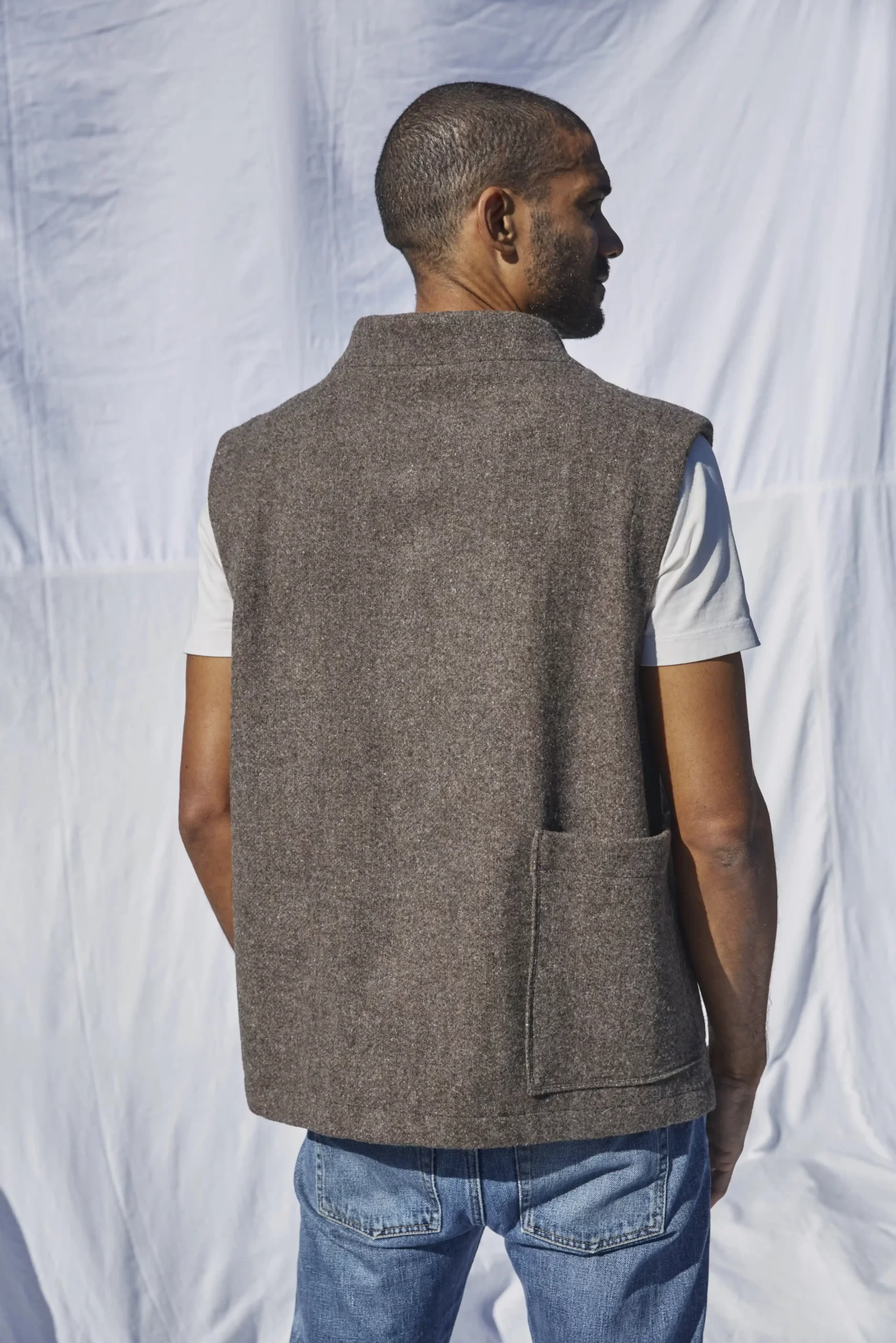 Gilet En Laine Mérinos 100% Naturel - Chaleureux, Confortable, Lavable à 30°C, Pour Le Quotidien Ou Sous Une Veste
