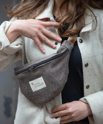 sac banane en laine