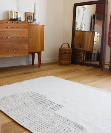 Tapis en laine blé germé