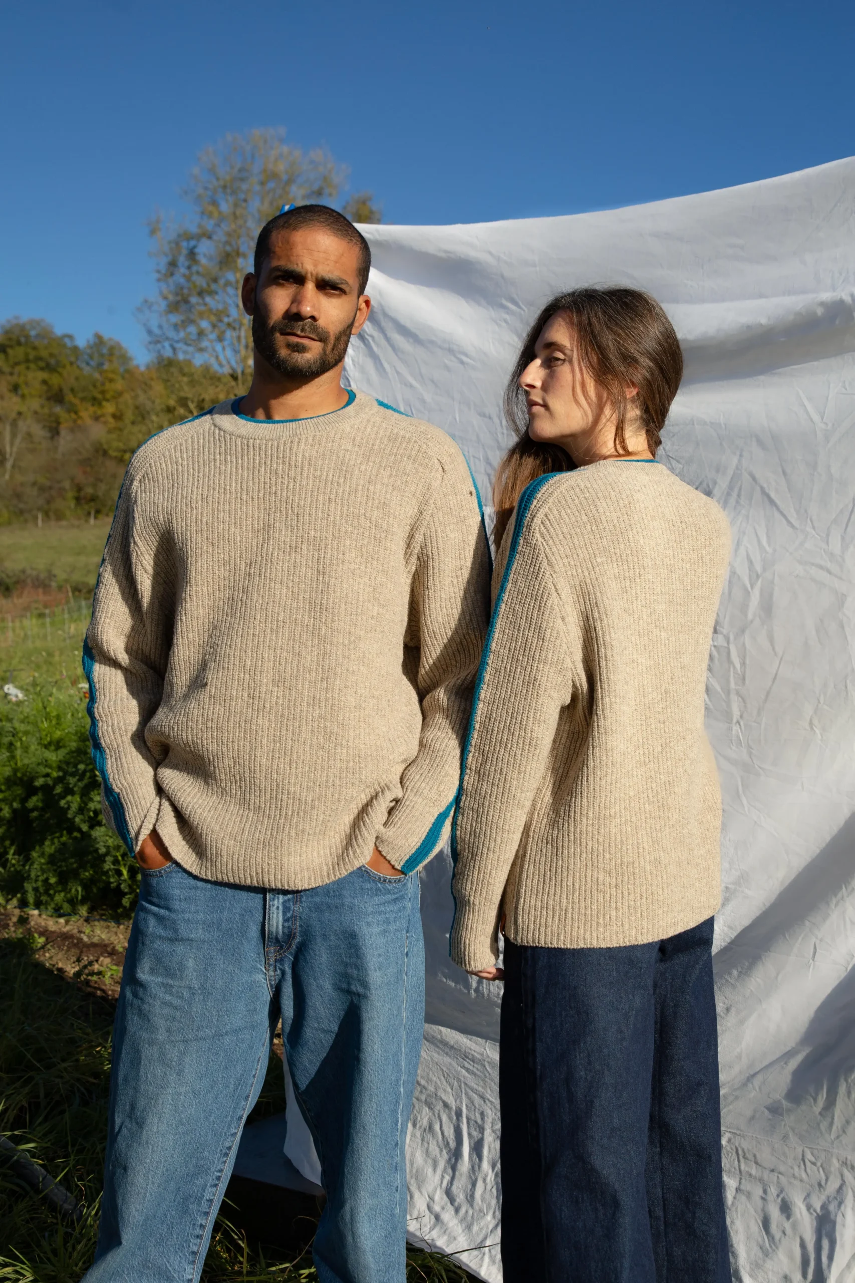Pull en laine couleur Cosmos
