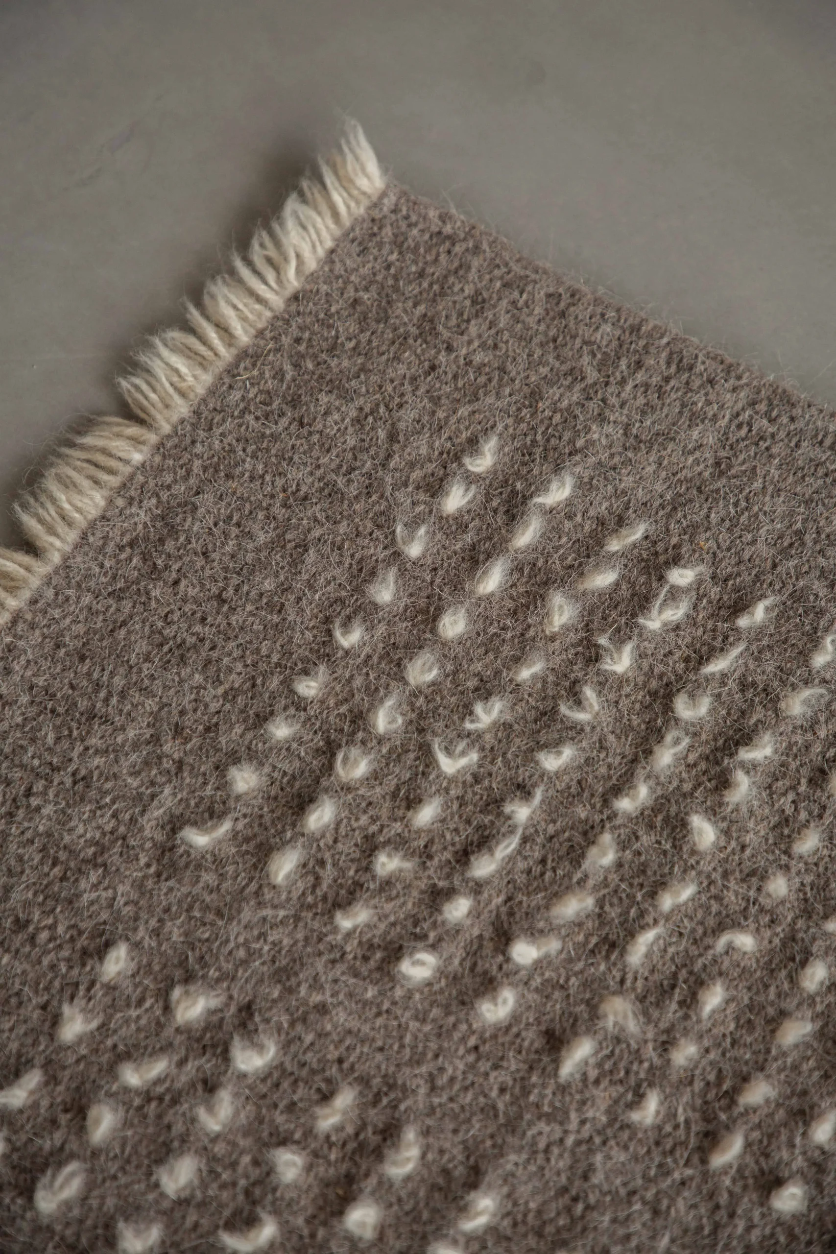 Tapis en laine orge